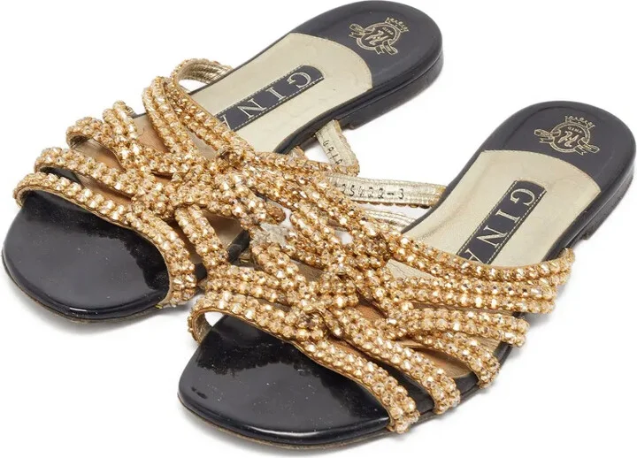 Pre-owned beaded strappy sandals - Image 2