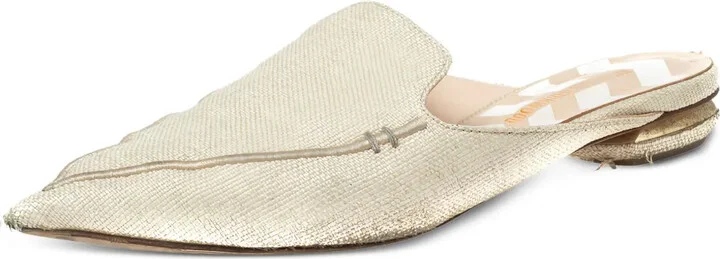 pre-owned Beya pointed-toe flat mules