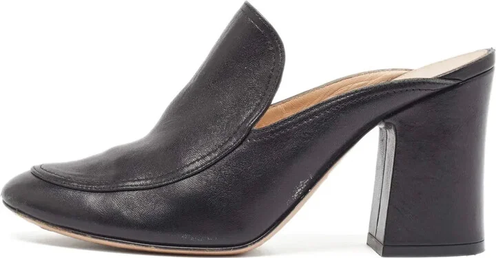 Pre-Owned Block-Heel Mules