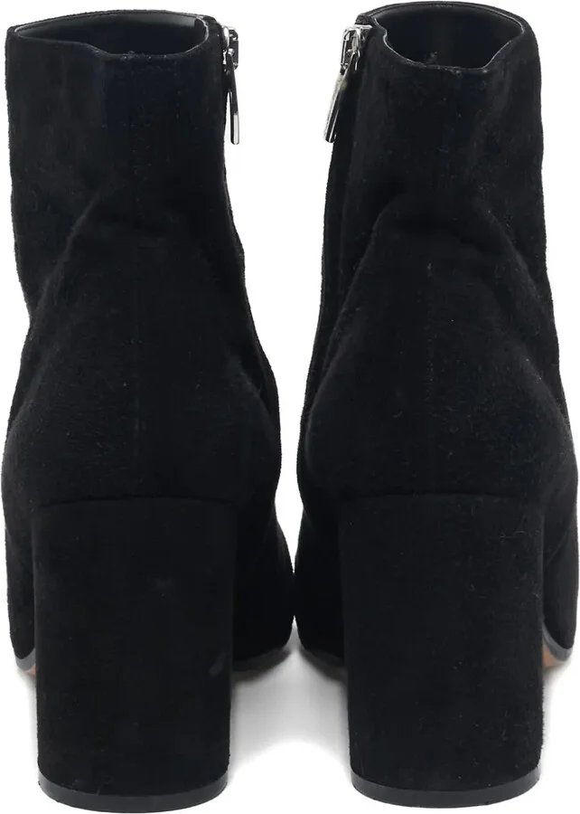 Pre-Owned Block Heel Suede Ankle Boots - Image 3