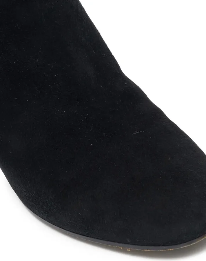 Pre-Owned Block Heel Suede Ankle Boots - Image 5