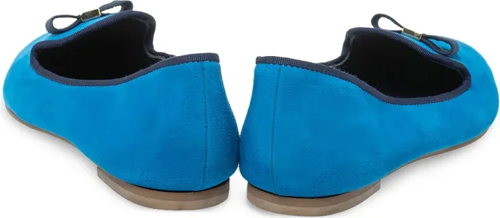 Pre-Owned Bow-Detail Suede Loafers - Image 4