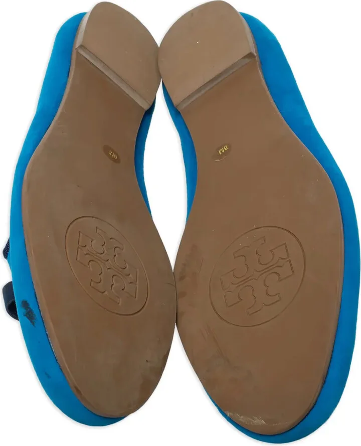 Pre-Owned Bow-Detail Suede Loafers - Image 5