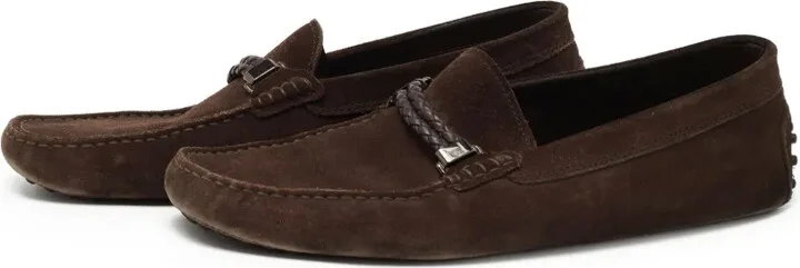 Pre-Owned Braided-Strap Moccasin Loafers - Image 2