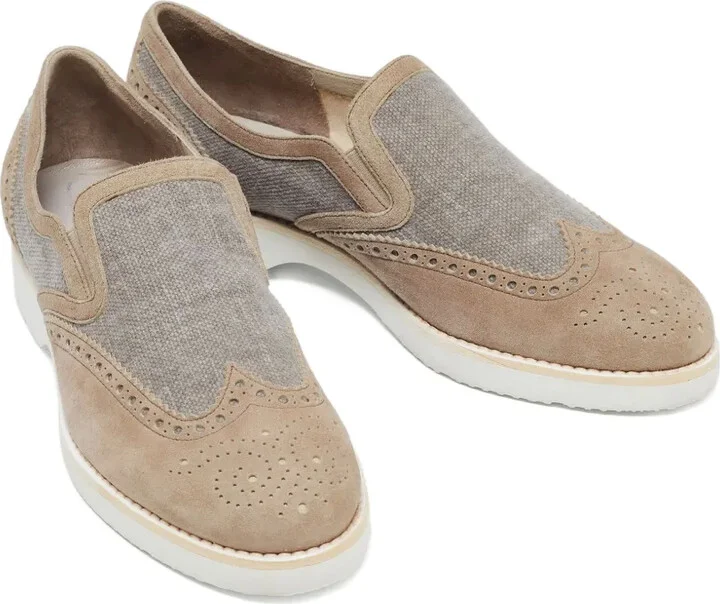 Pre-Owned Brogue-Detail Loafers - Image 2