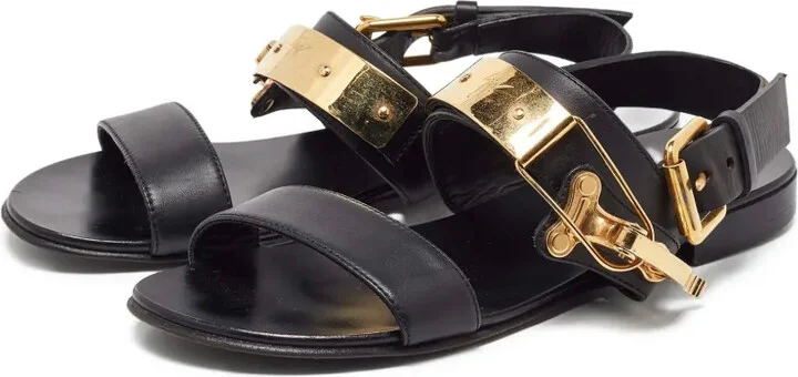 Pre-owned buckle-detail flat sandals - Image 4