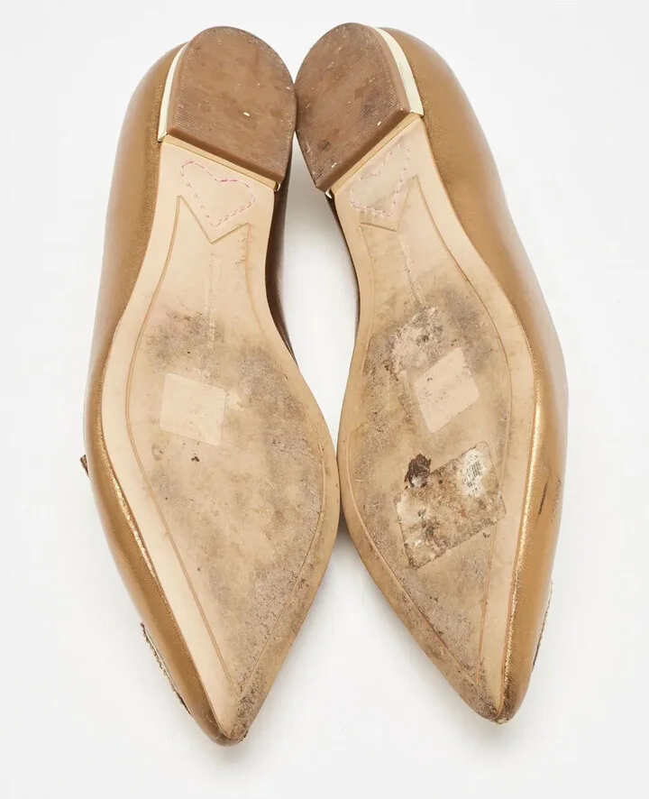 Pre-owned butterfly-crystal ballet flats - Image 4