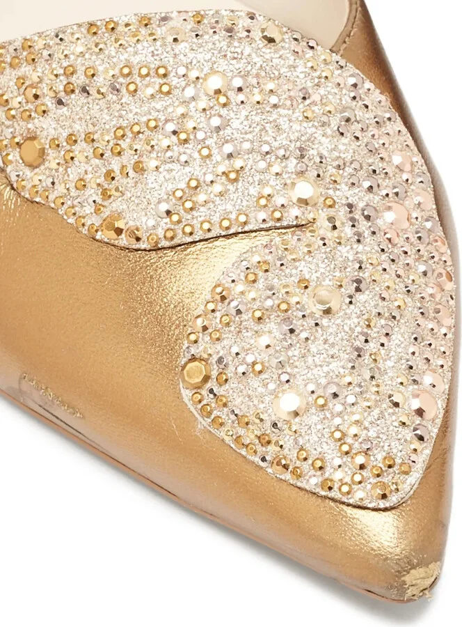 Pre-owned butterfly-crystal ballet flats - Image 5