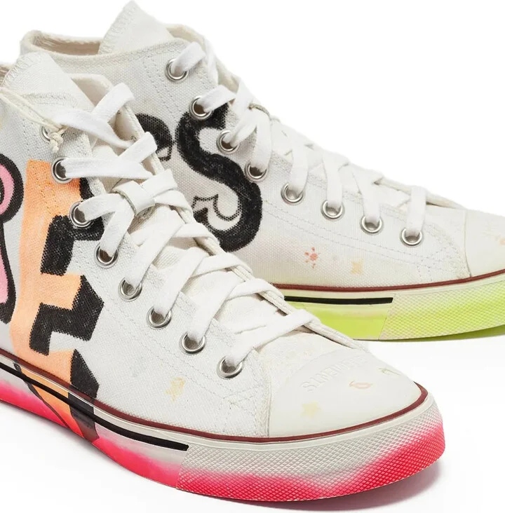 Pre-Owned canvas printed sneakers - Image 2