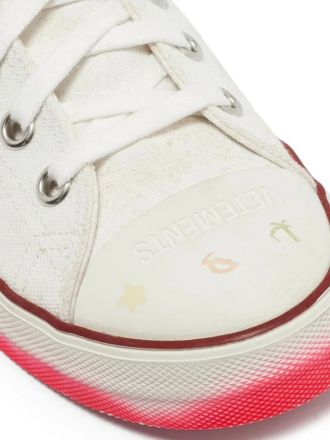 Pre-Owned canvas printed sneakers - Image 5