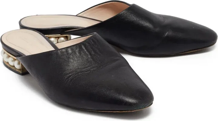 pre-owned Casati pearl-embellished slip-on mules - Image 2
