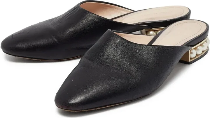 pre-owned Casati pearl-embellished slip-on mules - Image 4