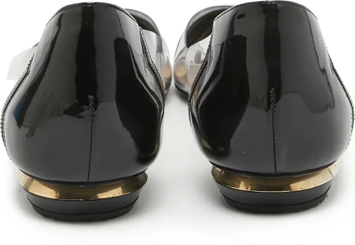 Pre-Owned Clear Panel Pointed Pumps - Image 3