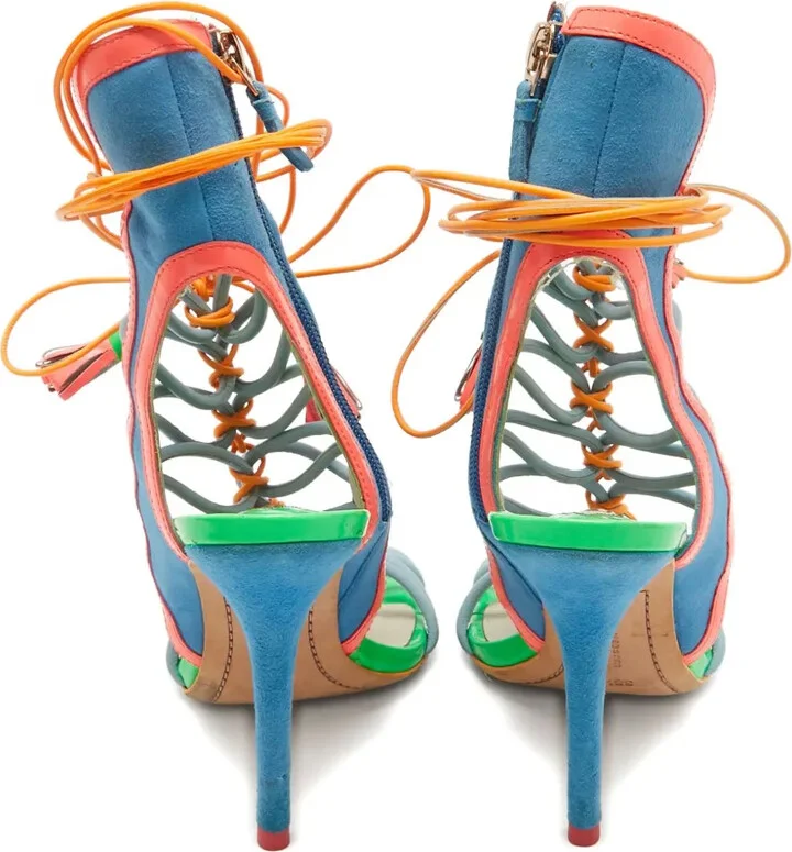 Pre-Owned Colour-Blocked Sandals - Image 3