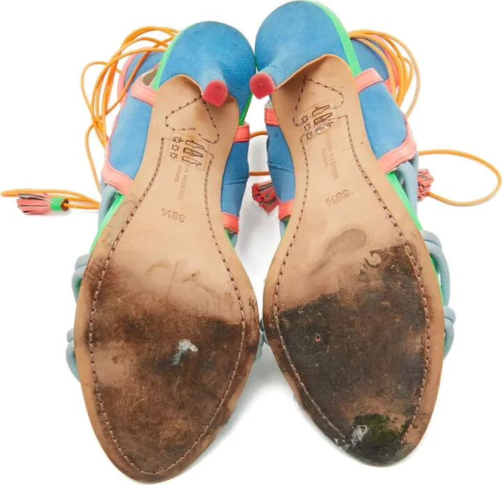 Pre-Owned Colour-Blocked Sandals - Image 4