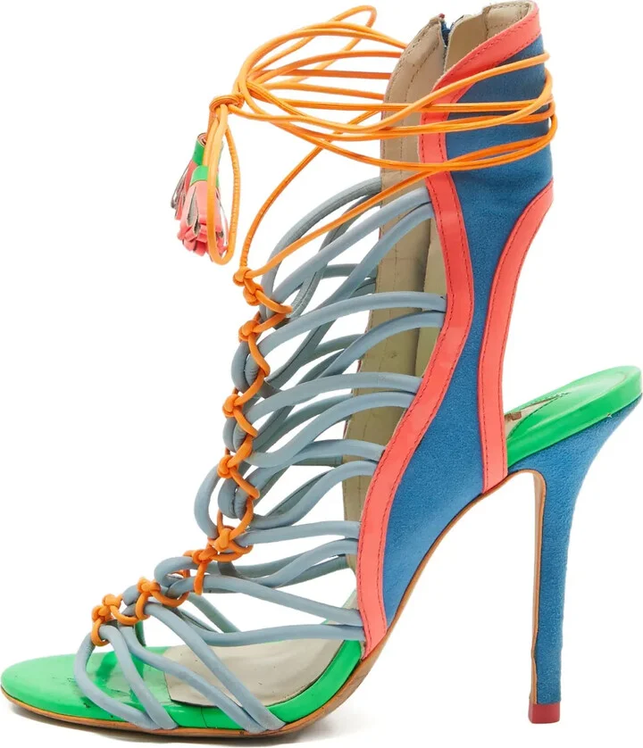 Pre-Owned Colour-Blocked Sandals