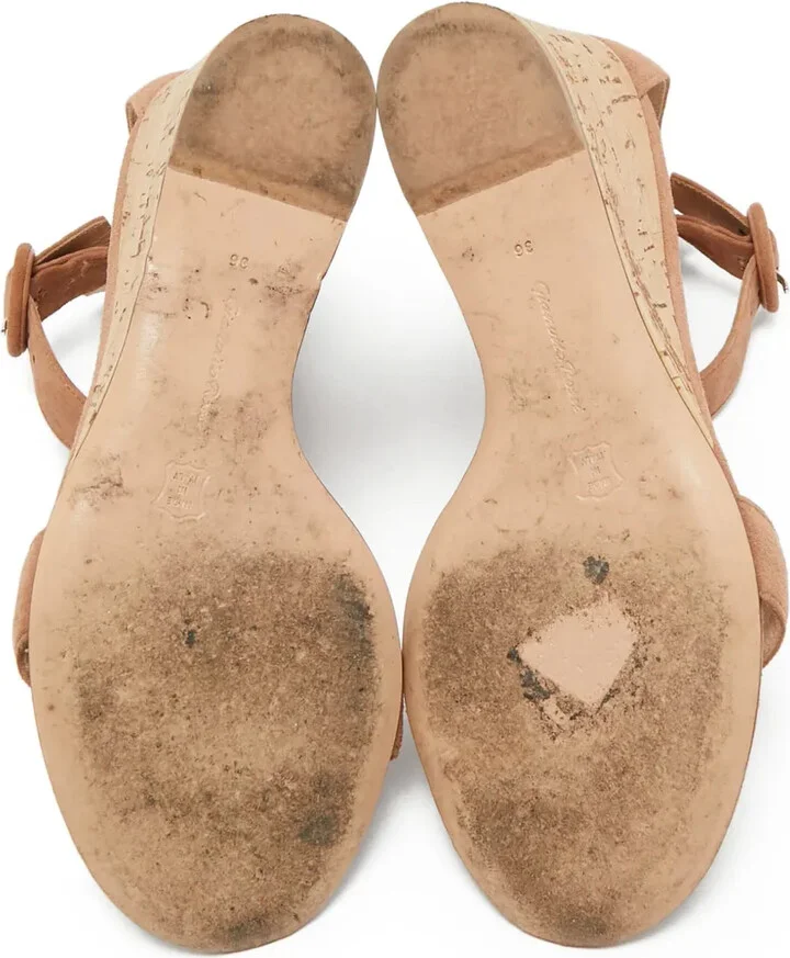 Pre-owned cork wedge sandals - Image 4