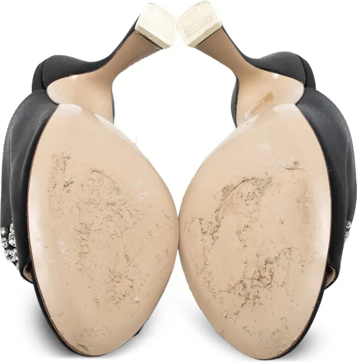 Pre-owned crystal-embellishment sandals - Image 4