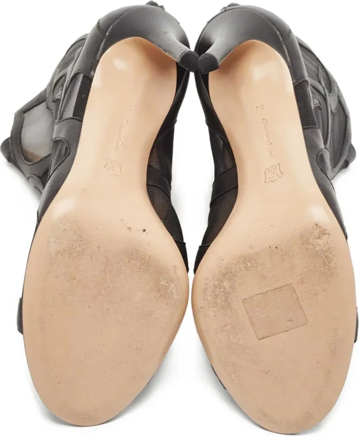 Pre-owned cut-out mesh boots - Image 5