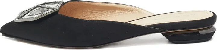 pre-owned Eden geometric-embellishment mules