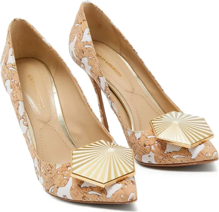Pre-Owned Embellished Pointed-Toe Pumps - Image 2