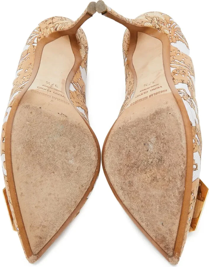 Pre-Owned Embellished Pointed-Toe Pumps - Image 4