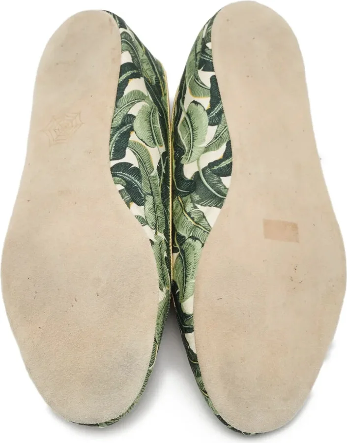 Pre-Owned Embroidered Botanical Loafers - Image 5