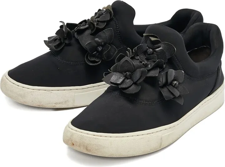 pre-owned Floral Applique Sneakers - Image 2