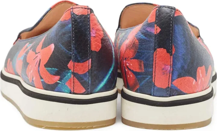 Pre-Owned Floral-Print Loafers - Image 3