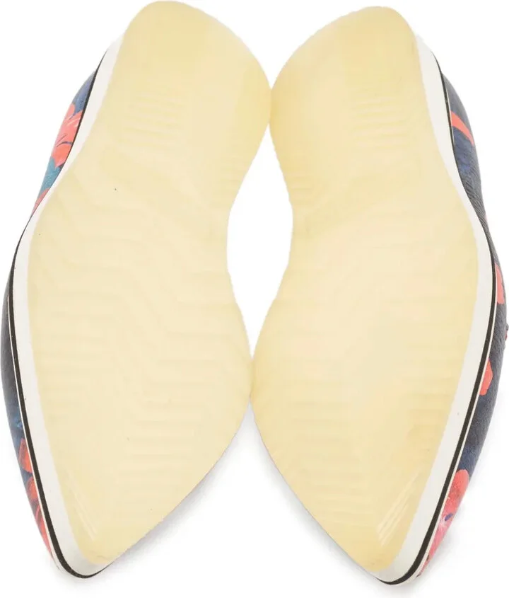 Pre-Owned Floral-Print Loafers - Image 4
