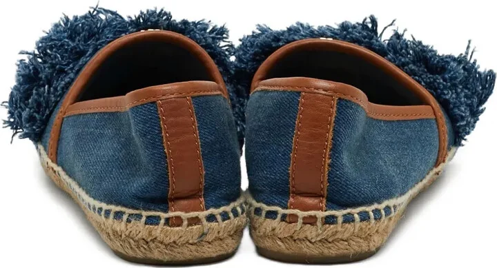 Pre-Owned Fringed Canvas Espadrilles - Image 3