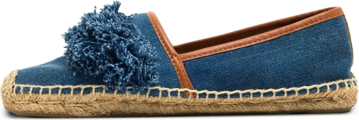 Pre-Owned Fringed Canvas Espadrilles