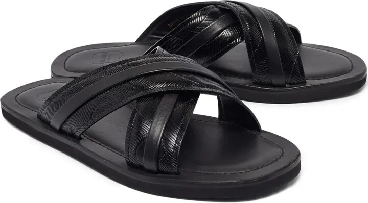 pre-owned Gabriel cross-strap leather sandals - Image 3