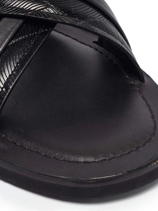 pre-owned Gabriel cross-strap leather sandals - Image 4