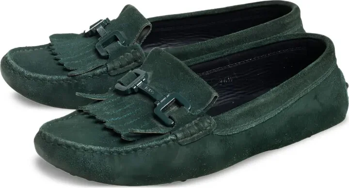 pre-owned Gommino fringed loafers - Image 2