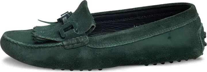 pre-owned Gommino fringed loafers