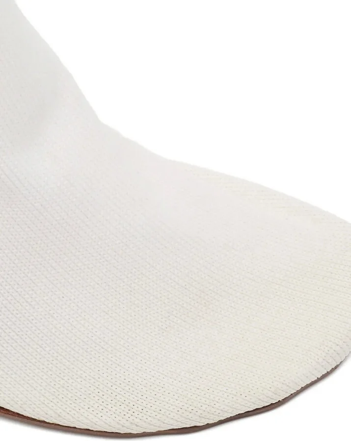 Pre-Owned Knit Rose Heel Ankle Boots - Image 5