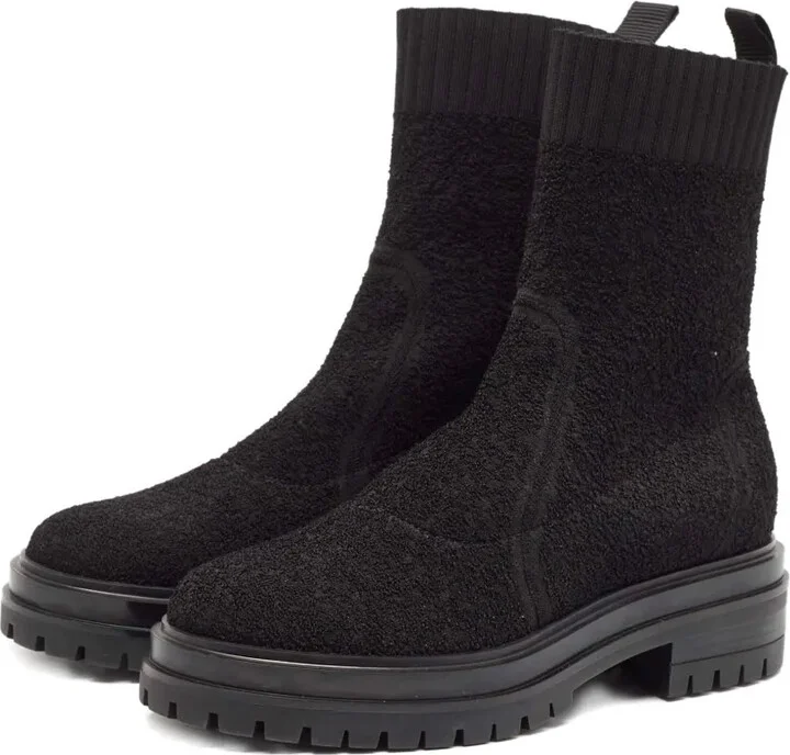 Pre-Owned Knitted Ankle Boots - Image 2