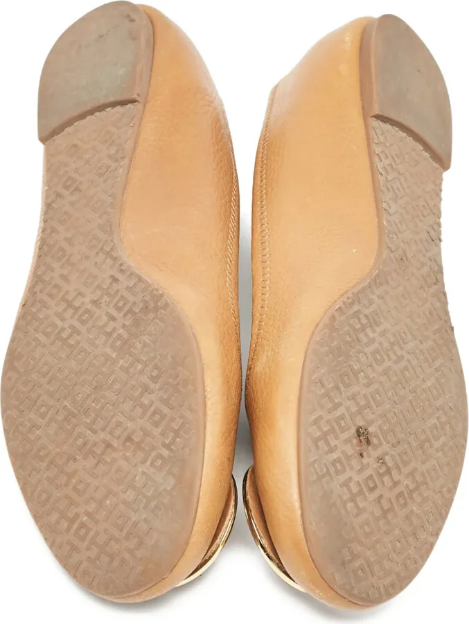 Pre-Owned Leather Ballet Flats - Image 5