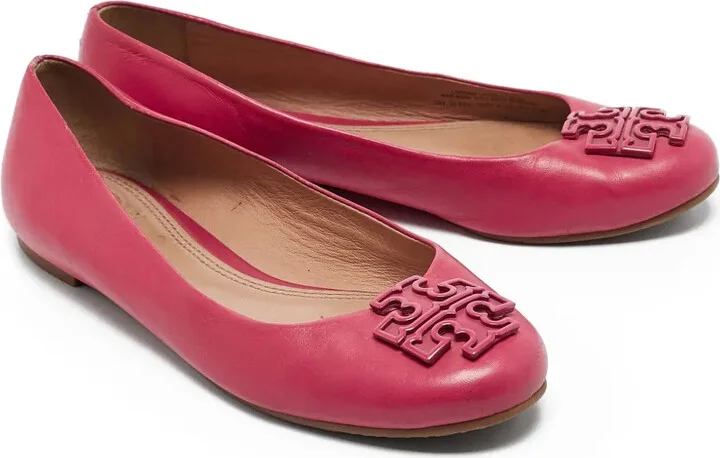 Pre-Owned Leather Ballet Flats - Image 2