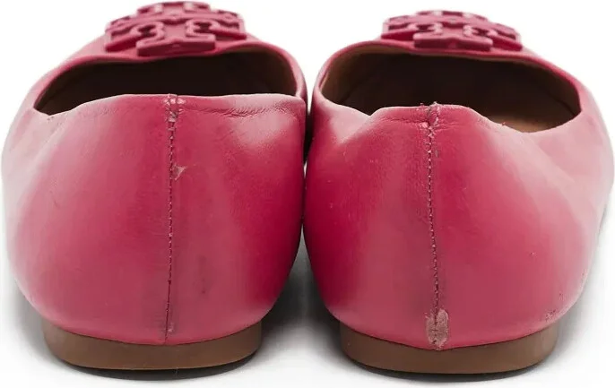 Pre-Owned Leather Ballet Flats - Image 3