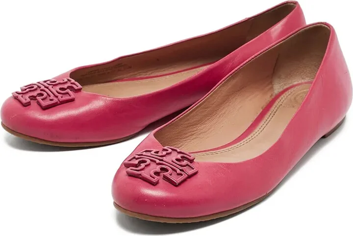 Pre-Owned Leather Ballet Flats - Image 4