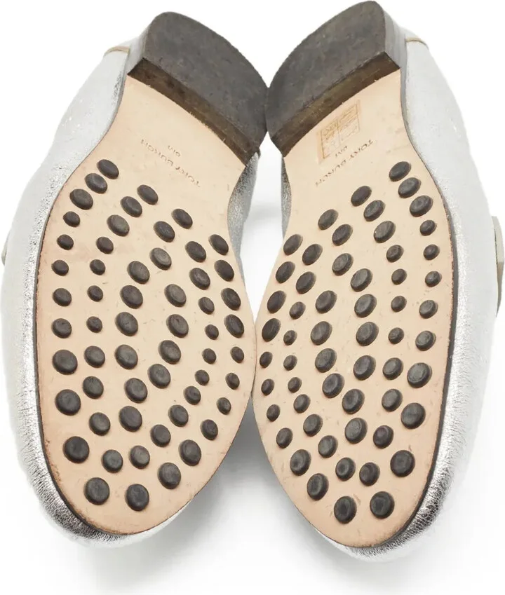 Pre-Owned Leather Ballet Loafers - Image 4