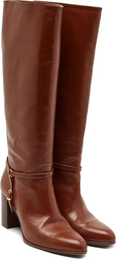 Pre-Owned Leather Boots - Image 2