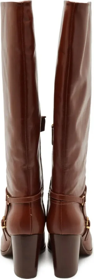 Pre-Owned Leather Boots - Image 3