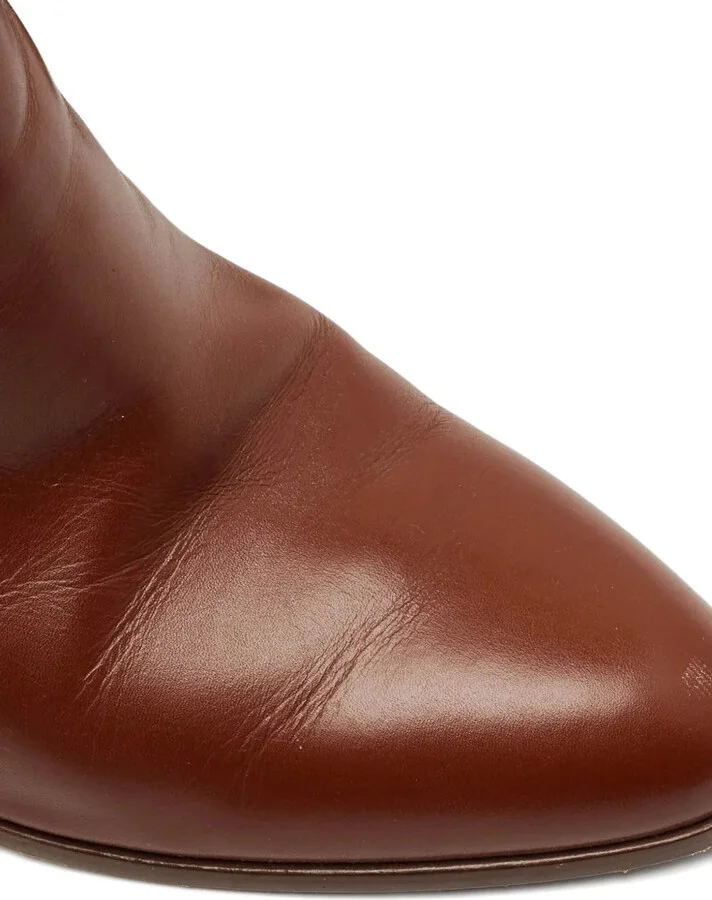 Pre-Owned Leather Boots - Image 5