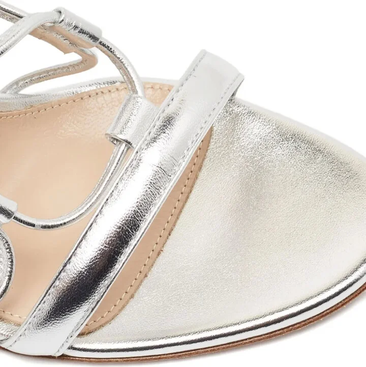 Pre-Owned Leather Lace Sandals - Image 5