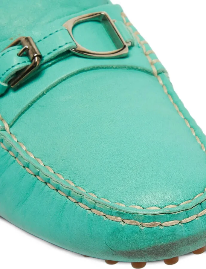 Pre-Owned Leather Loafers - Image 5