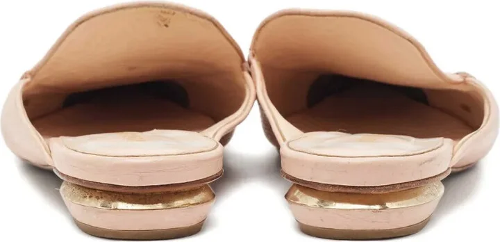 Pre-owned leather mules - Image 3