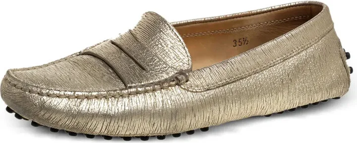 Pre-owned leather penny loafers - Image 2